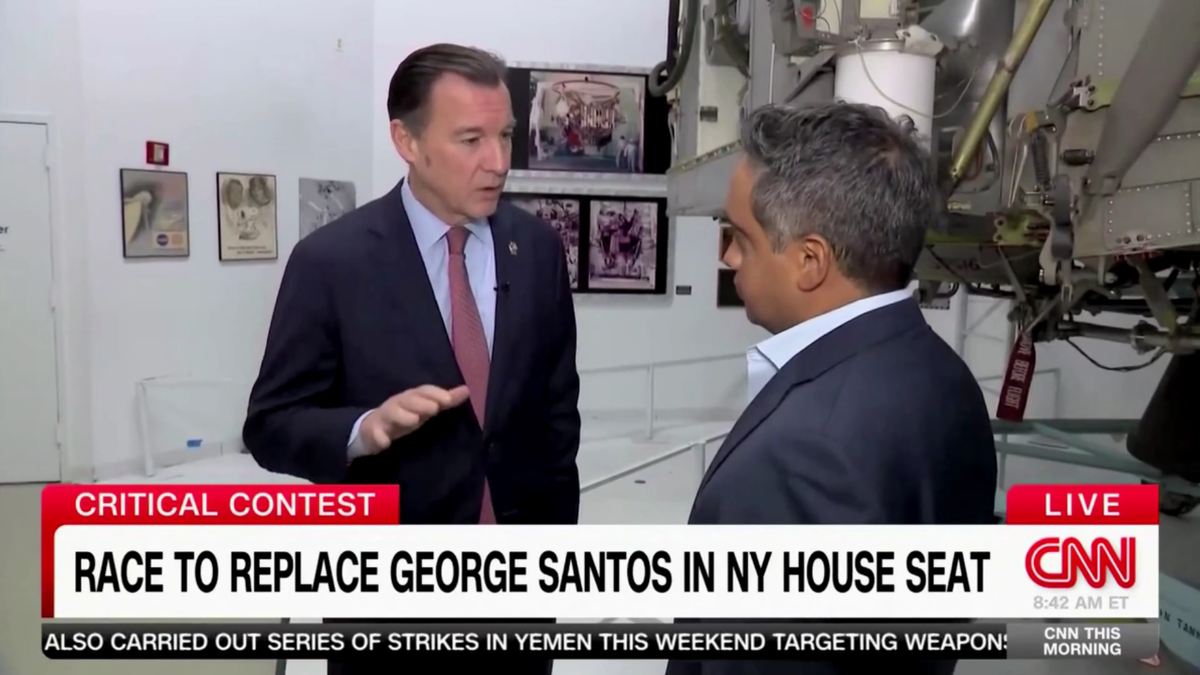 Tom Suozzi on CNN screenshot