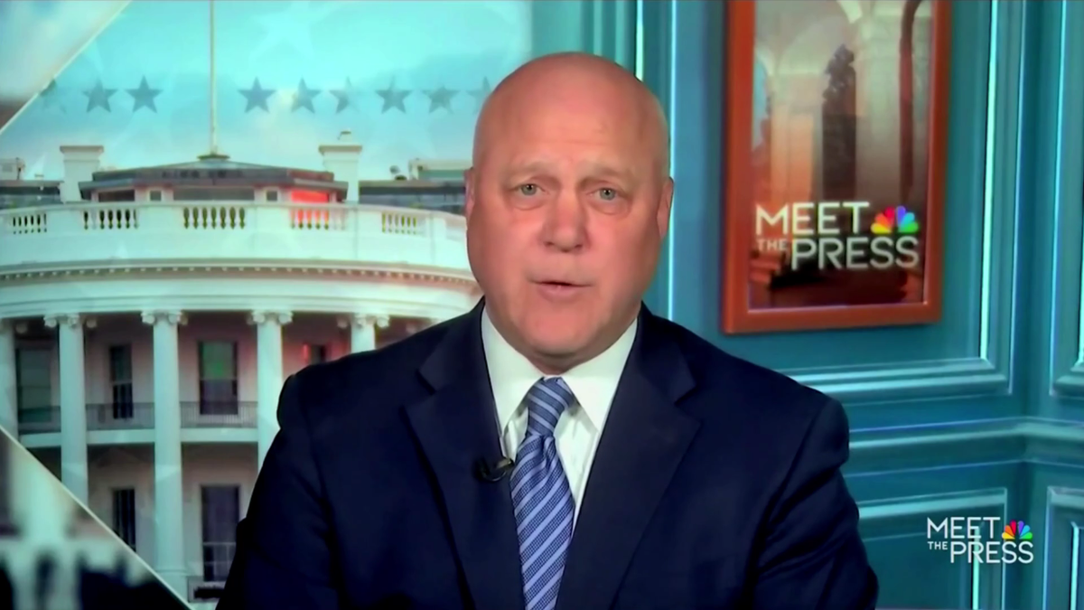 Mitch Landrieu, asesor principal de Biden, en una captura de pantalla de la NBC