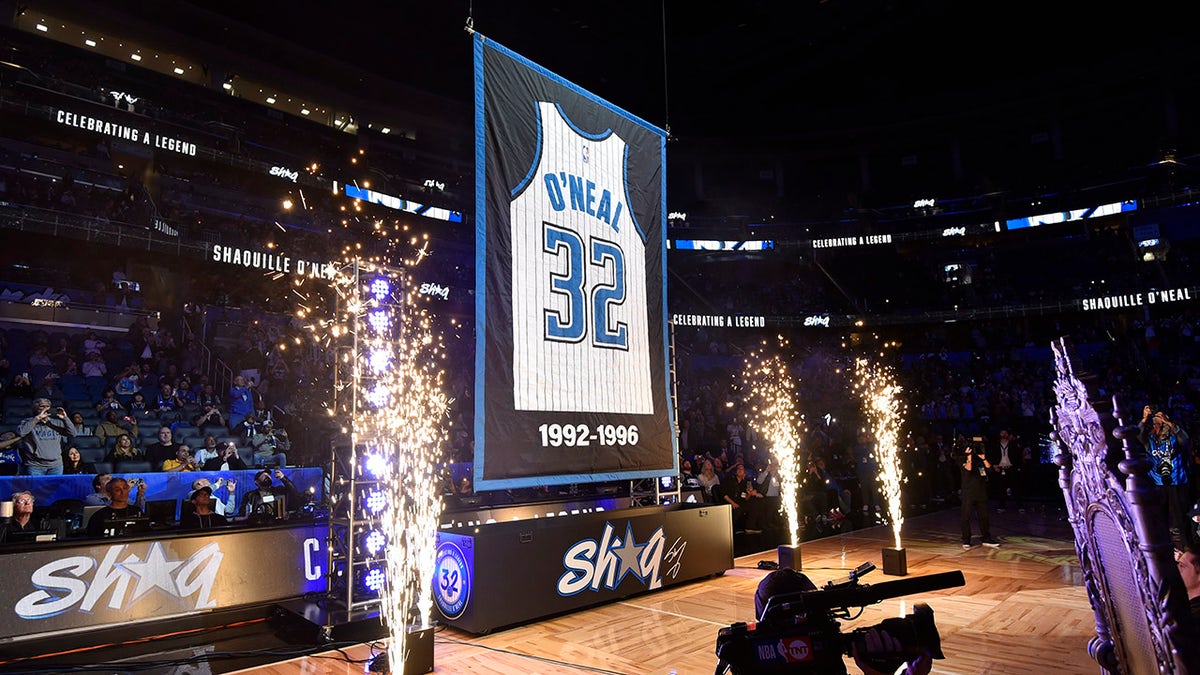 Shaqs jersey is retired