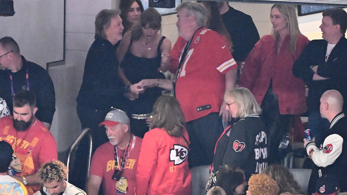 Paul McCartney and Taylor Swift attend Super Bowl LVIII