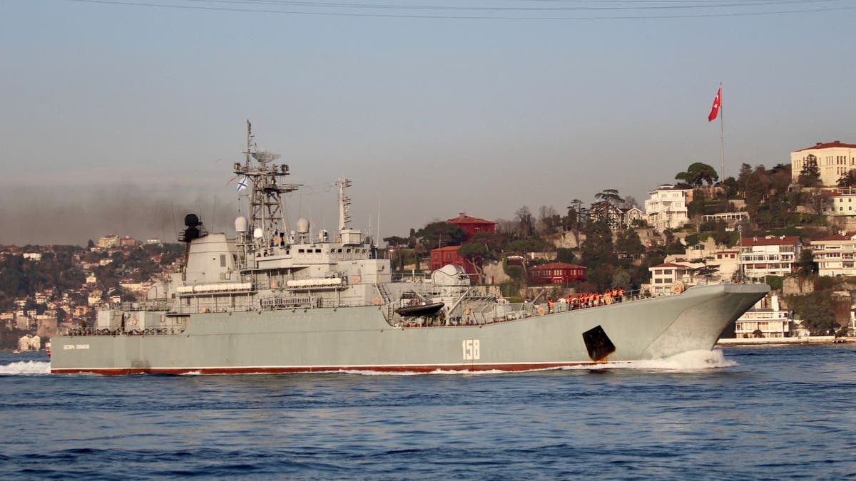 The Caesar Kunikov, a Russian amphibious ship