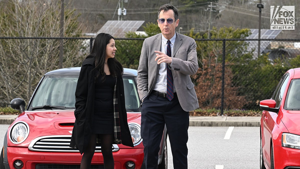 Jose Antonio Ibarra’s court appointed lawyer and translator arrives at the Athens-Clarke County Jail