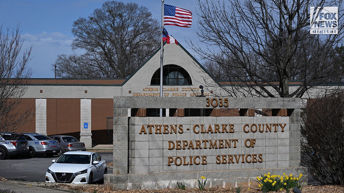 Exterior view of the Athens-Clarke County Police Department in Athens, Georgia