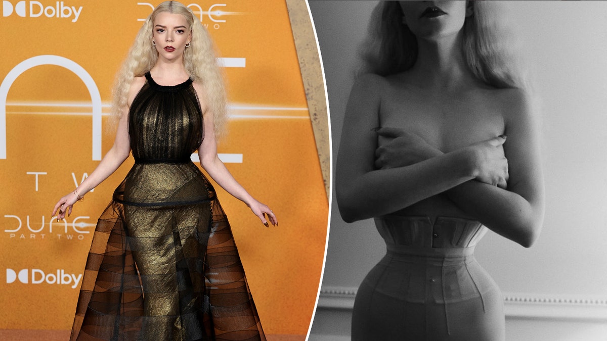 Anya Taylor-Joy and "Dune Part 2" premiere and her in a corset
