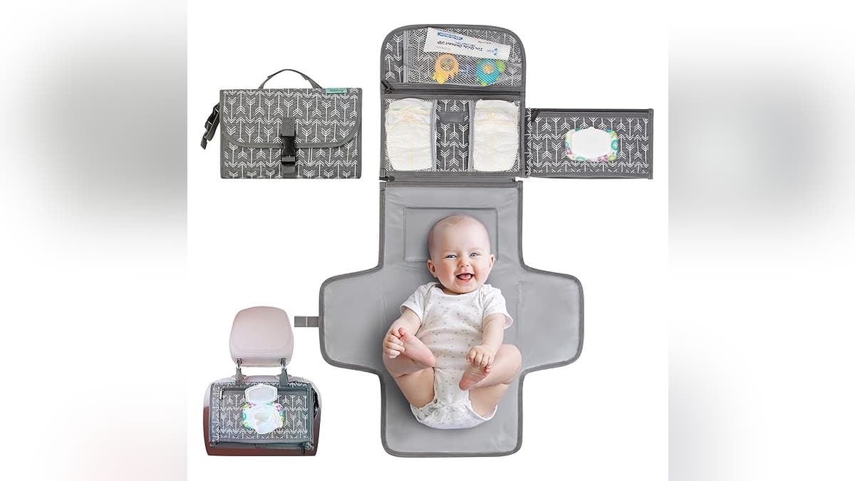 Everything you need for mobile diaper changes.