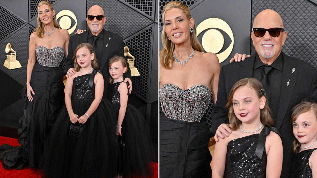 Billy Joel e sua família no Grammy