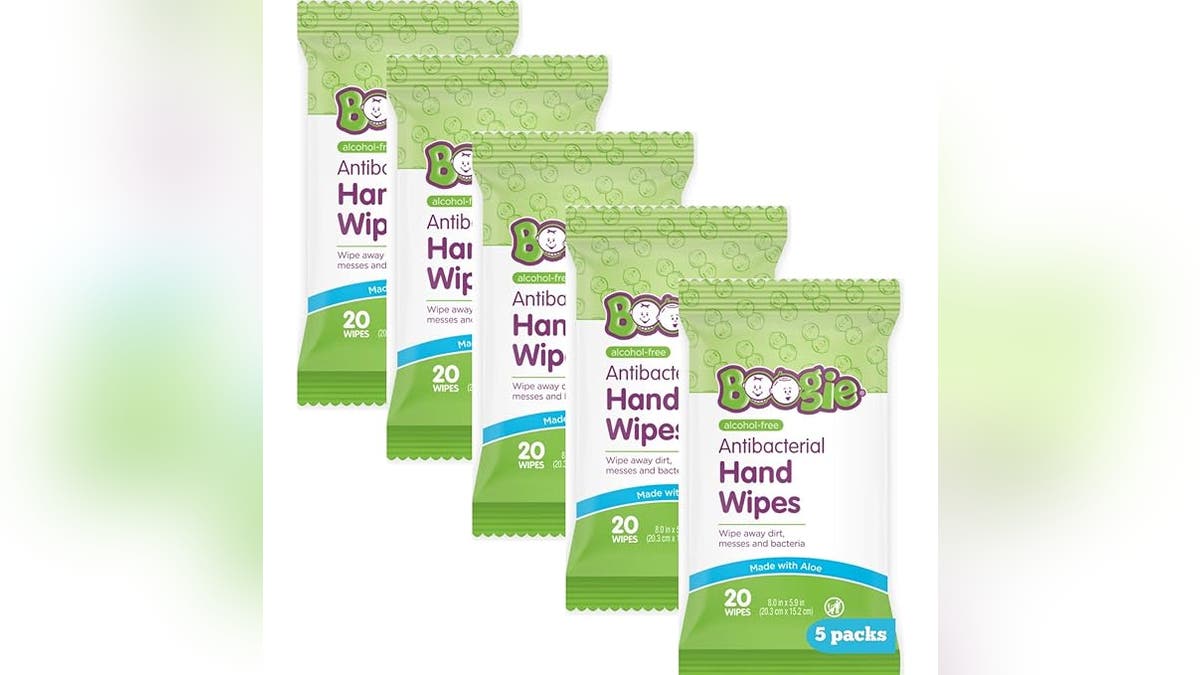 Keep little hands clean with these wipes.