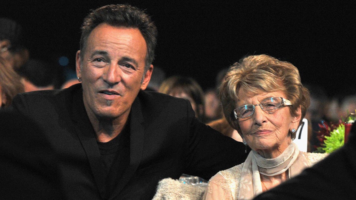 bruce springsteen with his mom adele