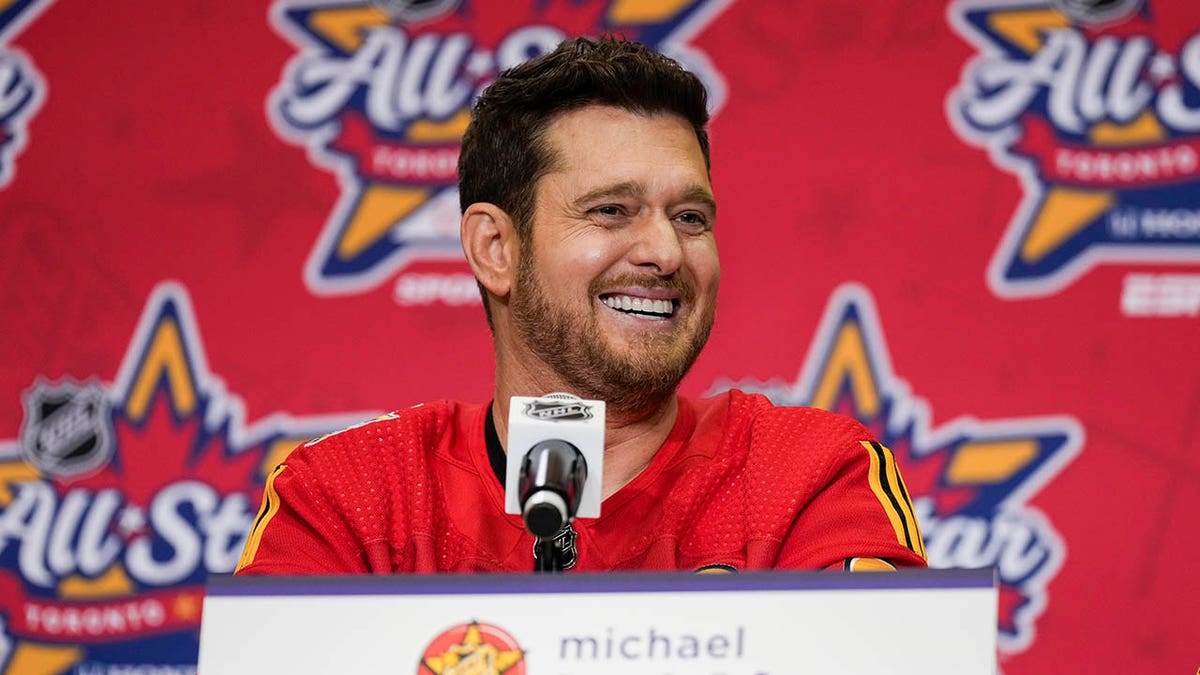 Michael Buble smiling
