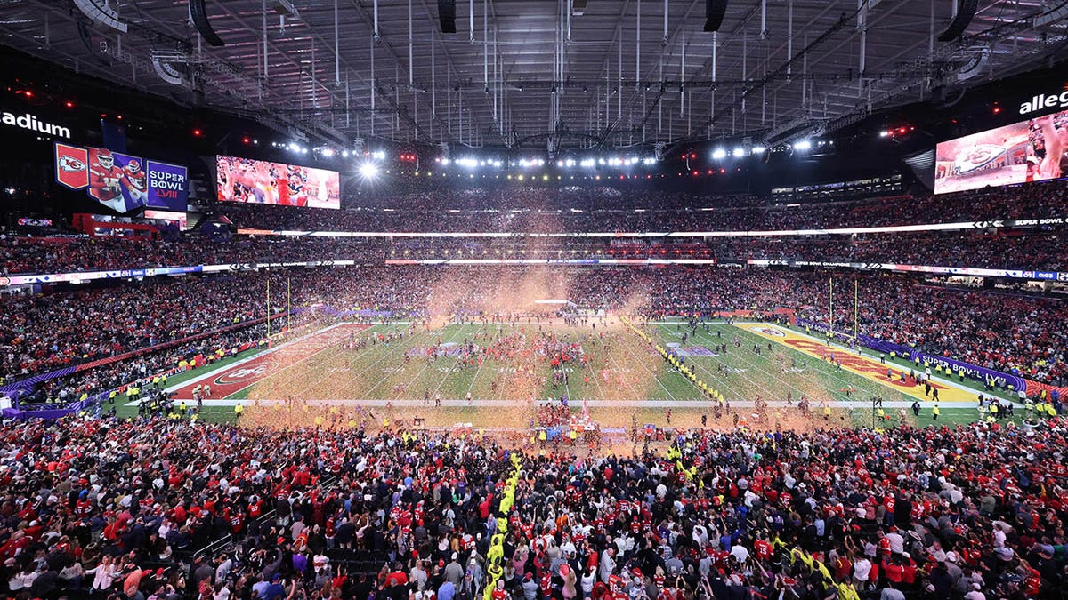 Confetti at Super Bowl