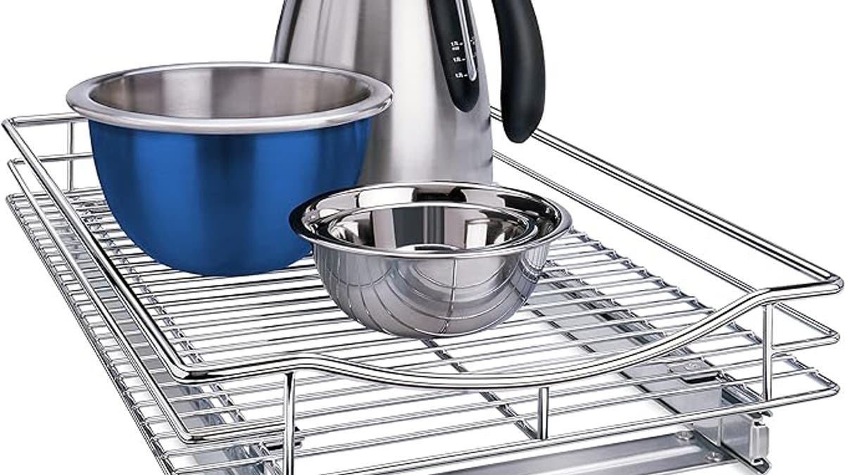 Find a place to store small appliances with ease.