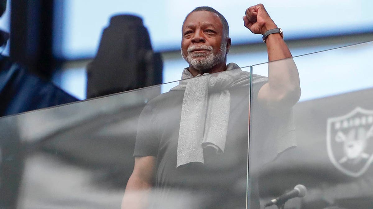 Carl Weathers at Raiders game