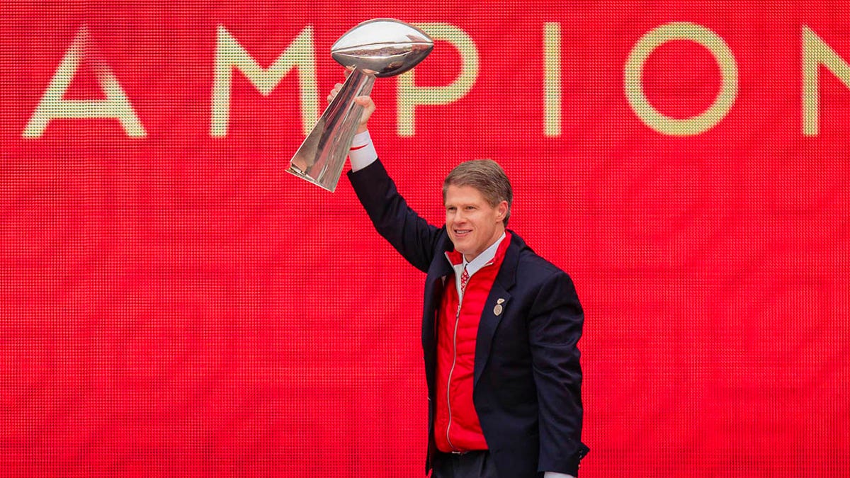 Clark Hunt with Lombardi Trophy