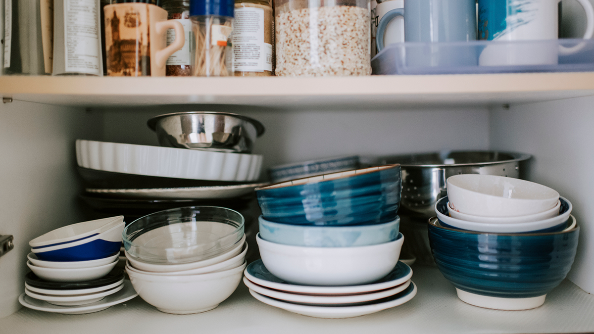 Amazon has storage solutions for small appliances to cookware, dinnerware and everything in between.