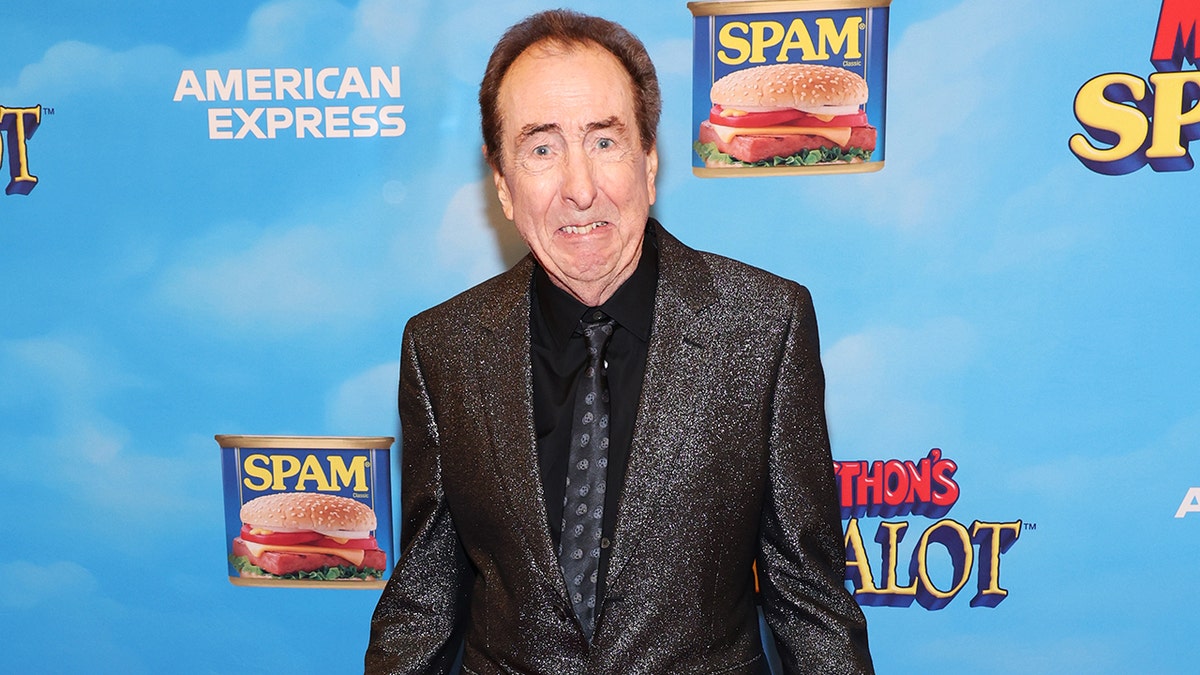 Eric Idle at the Broadway premiere of Spamalot