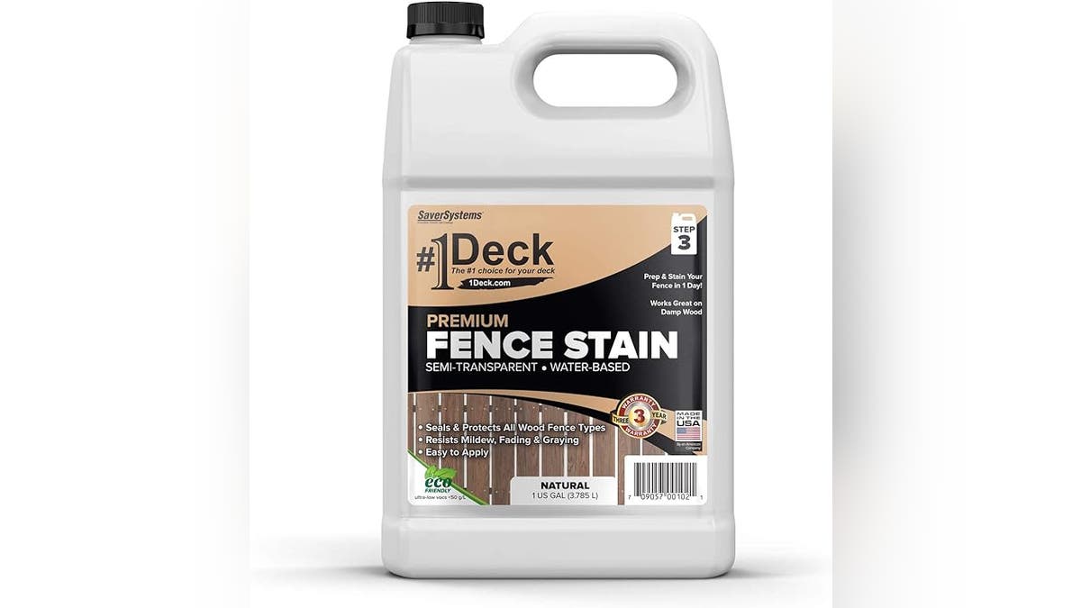 Now is a good time to stain that fence or deck.