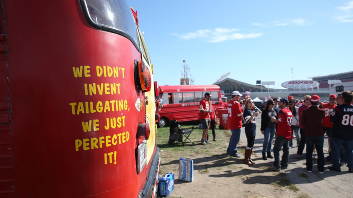 Tailgate bus in KC