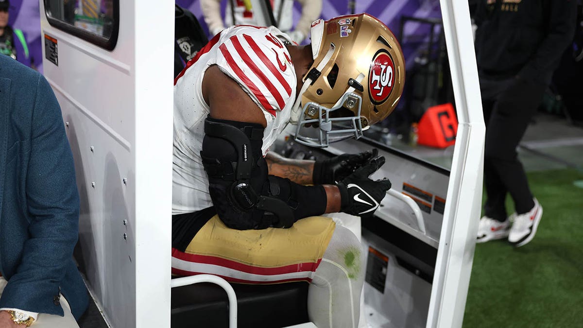 Mics catch reactions to 49ers star's Achilles injury during Super Bowl |  Fox News