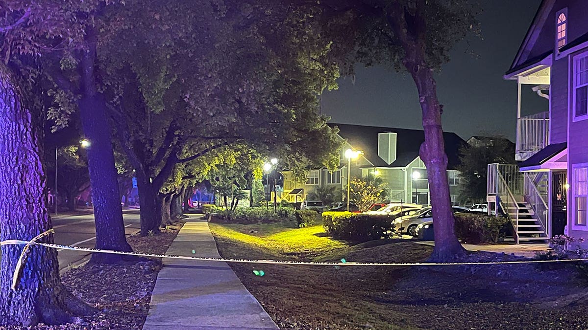 Wide shot of Orlando shooting