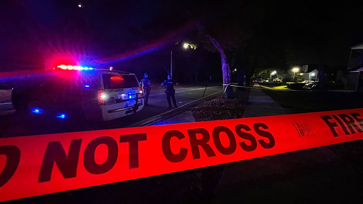 Orlando mass shooting scene over car