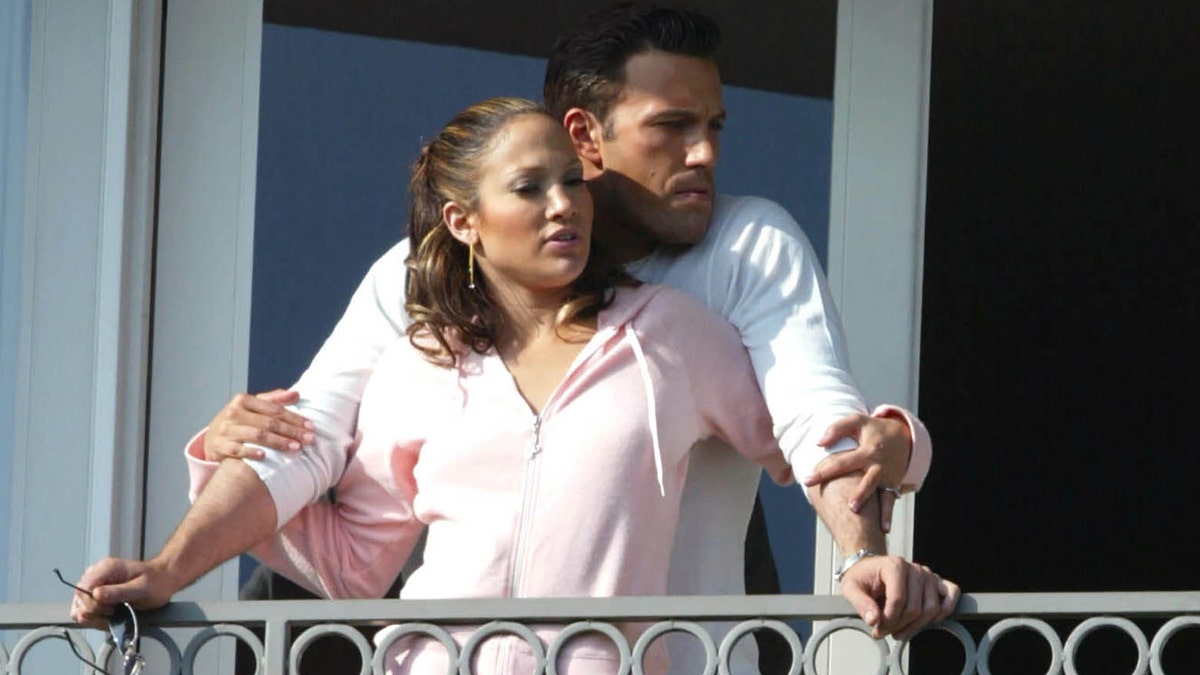 Jlo and Ben Affleck on set of "Jenny From the Block"