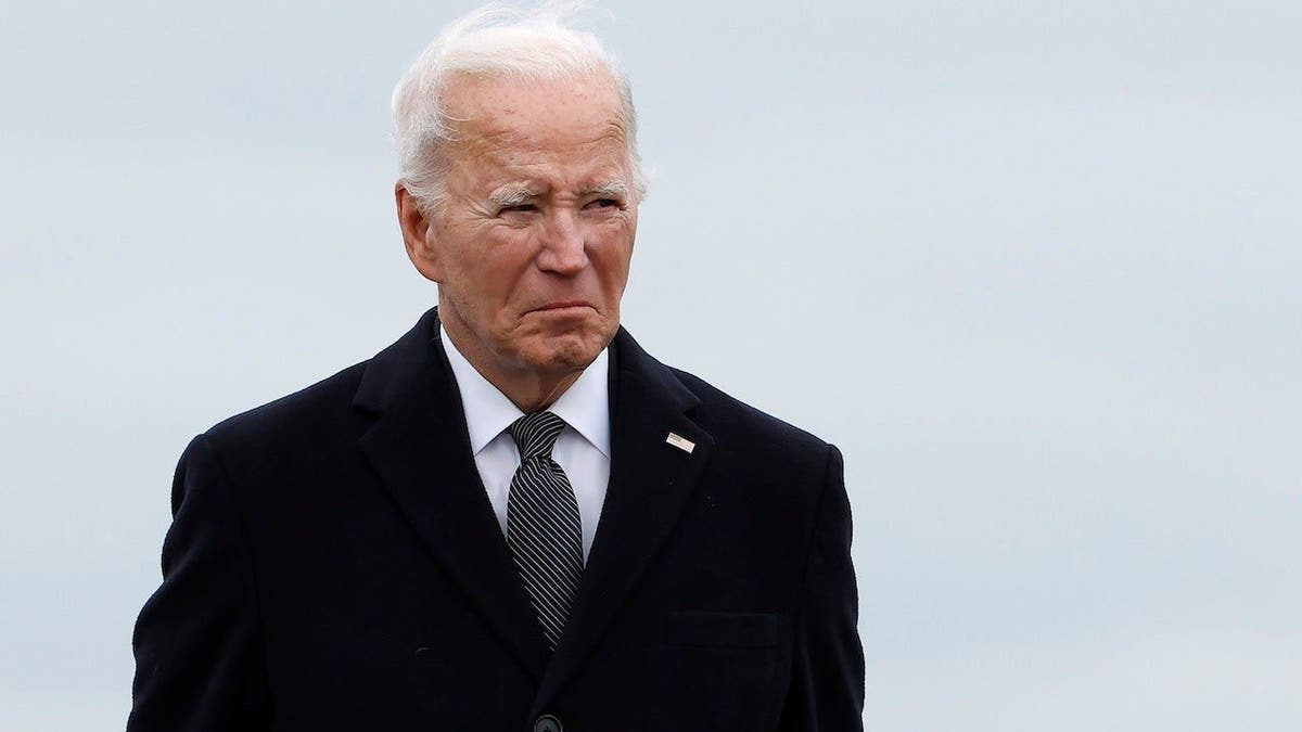 Joe Biden looking grim
