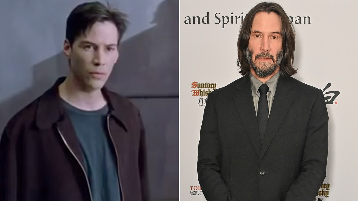 Keanu Reeves then and now split