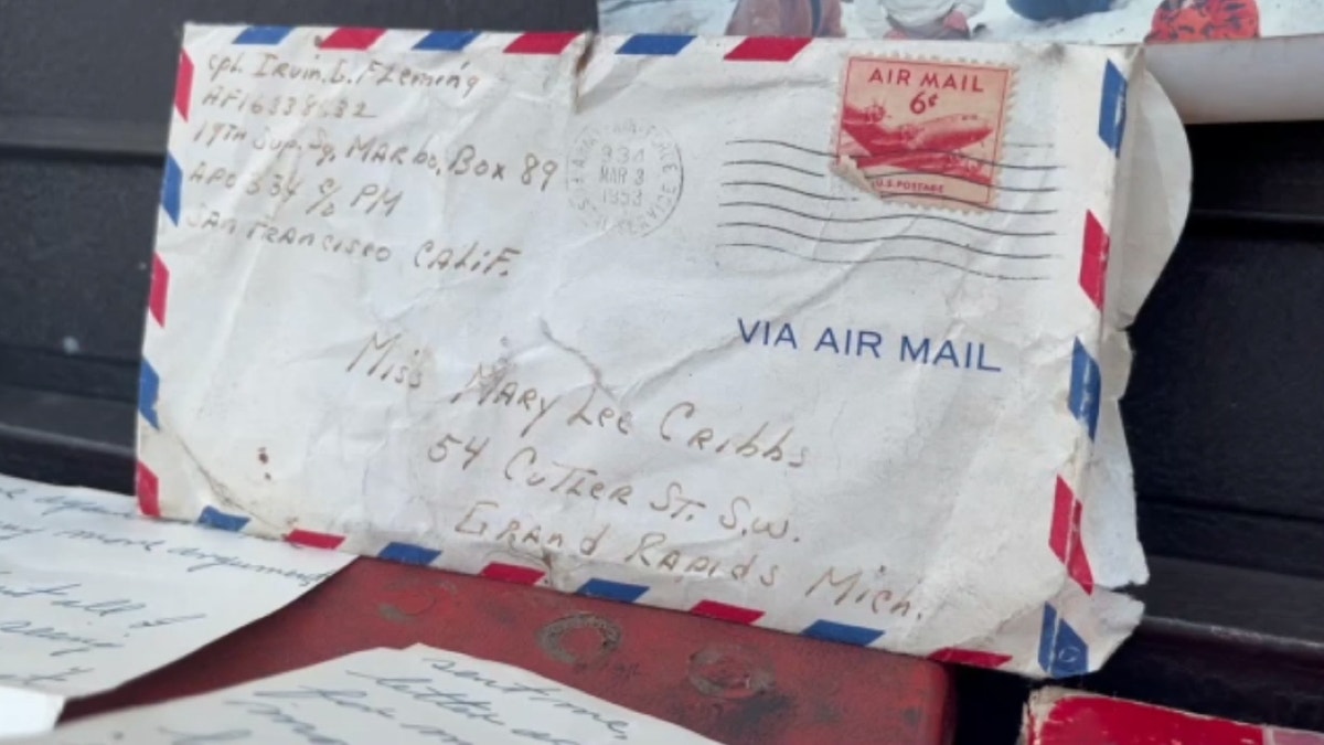 Front of 1953 love letter