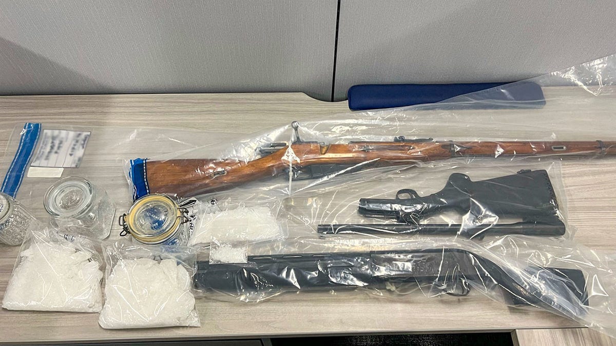 guns and drugs seized