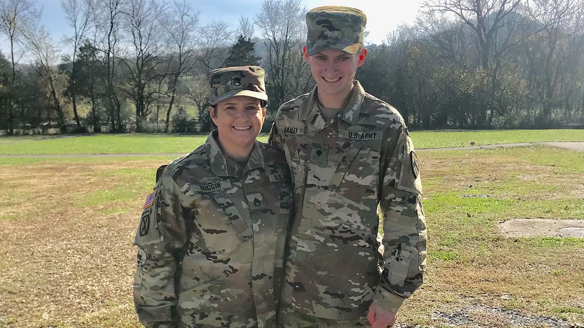 military mom with military son