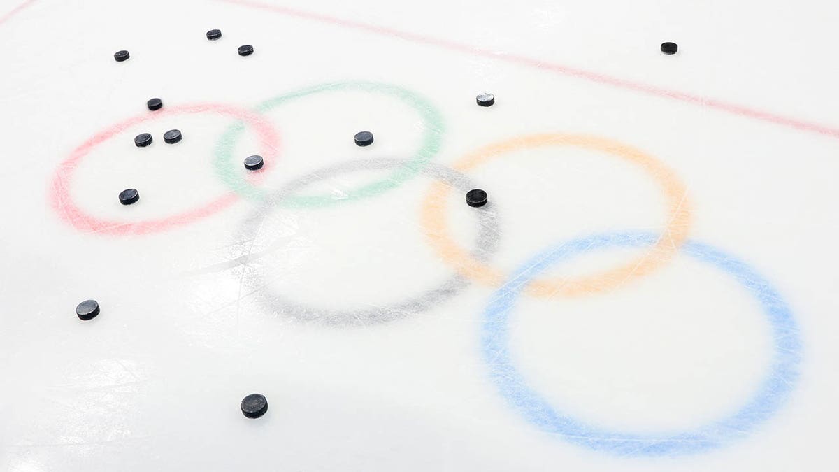 Olympic hockey pucks