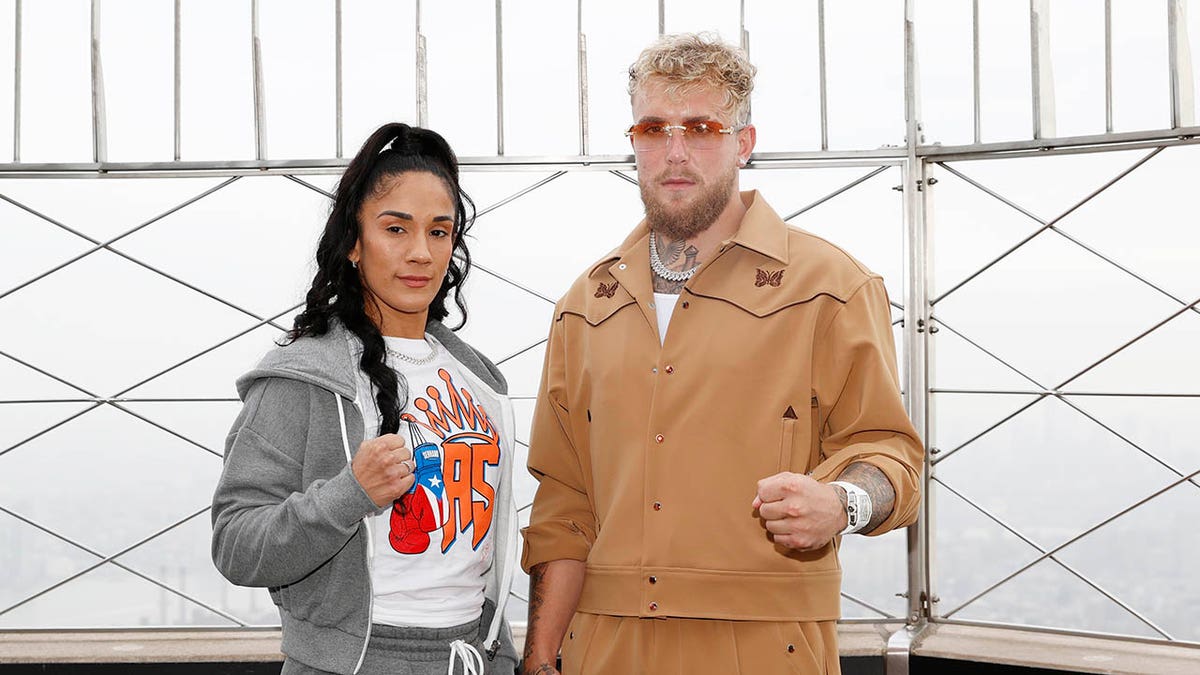 Jake Paul and Amanda Serrano in New York