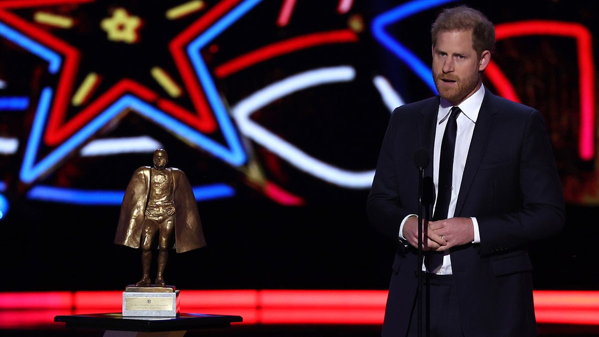 Prince Harry presents at NFL Honors