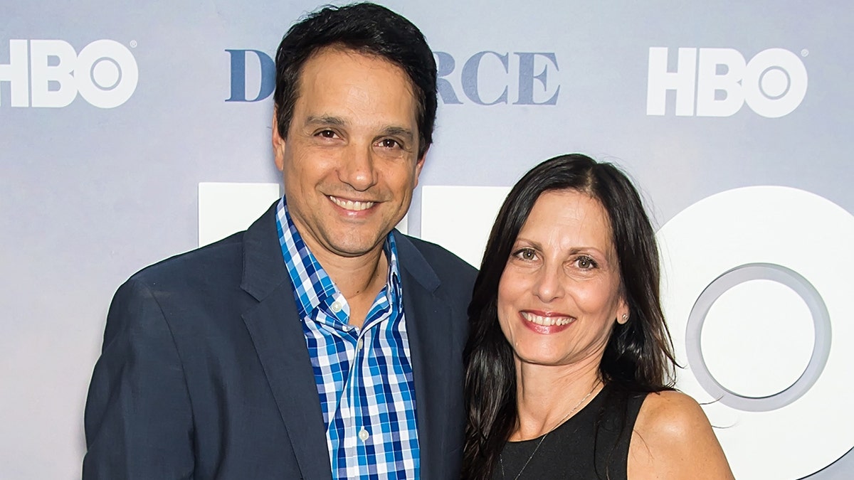 Ralph Macchio and his wife on the red carpet
