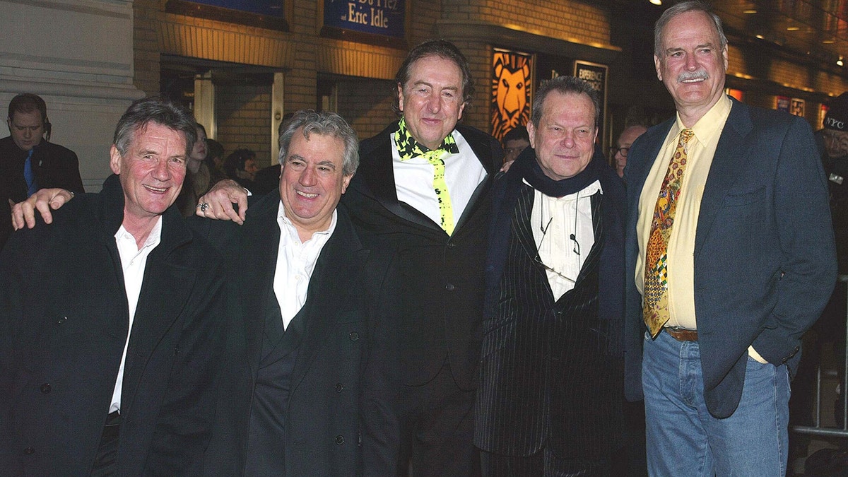 The Monty Python cast at the premiere of Spamalot