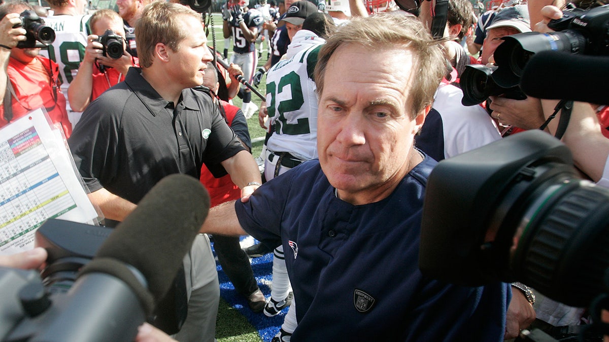 Bill Belichick after defeating the Jets in 2007