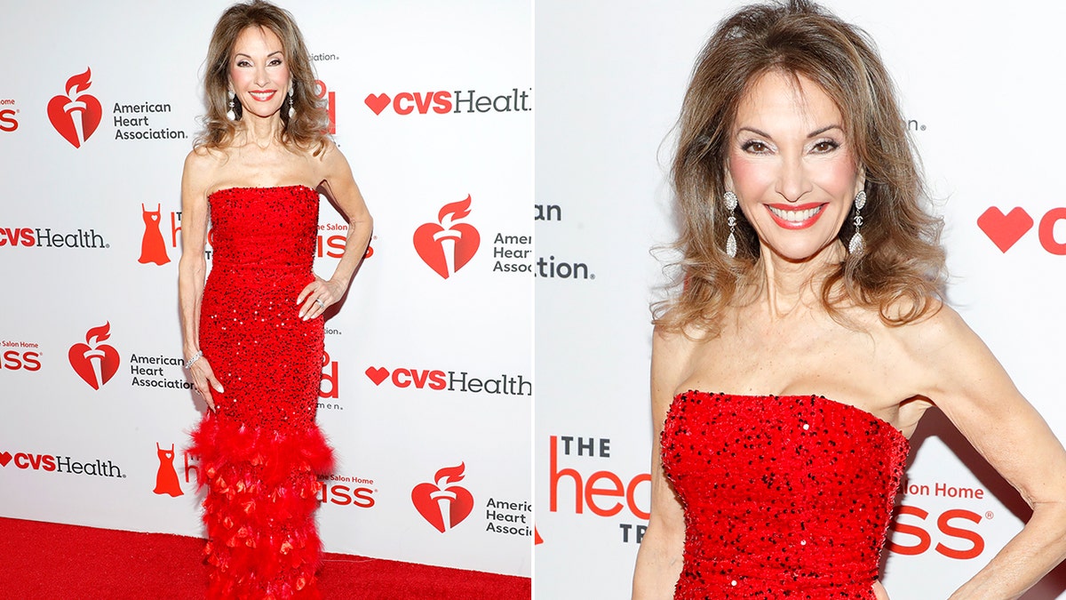 Susan Lucci at the American Heart Associationsred carpet