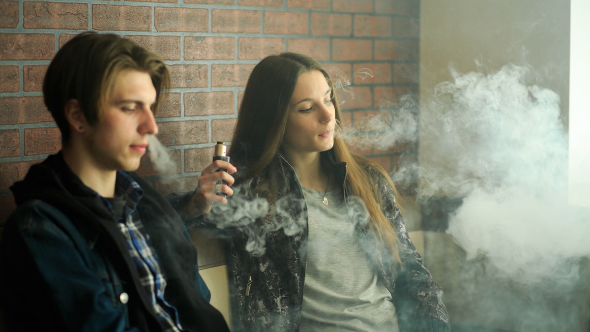 Teens smoking