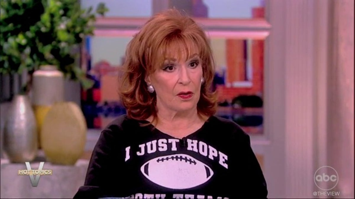 Joy Behar looking confused on 'The View'
