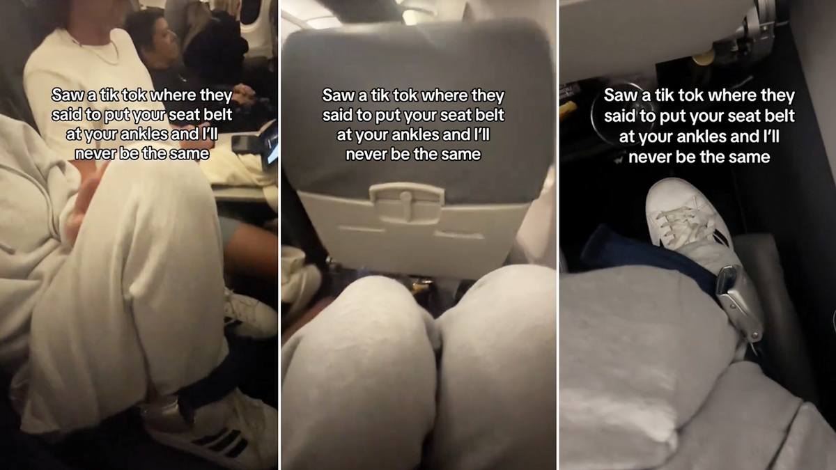 TikTok trend has airplane passengers binding their ankles for