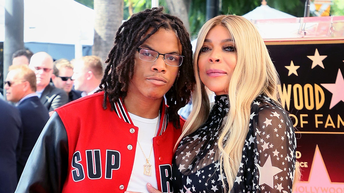 Wendy Williams and son Kevin Jr at Hollywood walk of fame