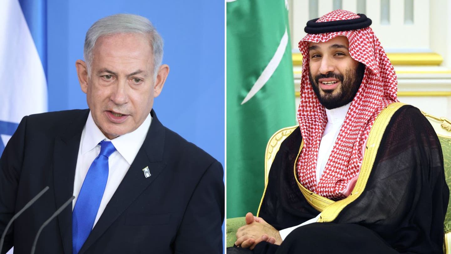 Benjamin Netanyahu and Saudi Crown Prince Mohammed bin Salman