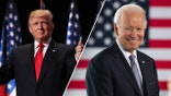 Trump and Biden in a side-by-side split