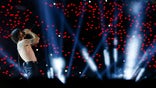 Anthony Kiedis performing at the Super Bowl