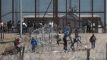 Texas-Mexico border with illegals crossing