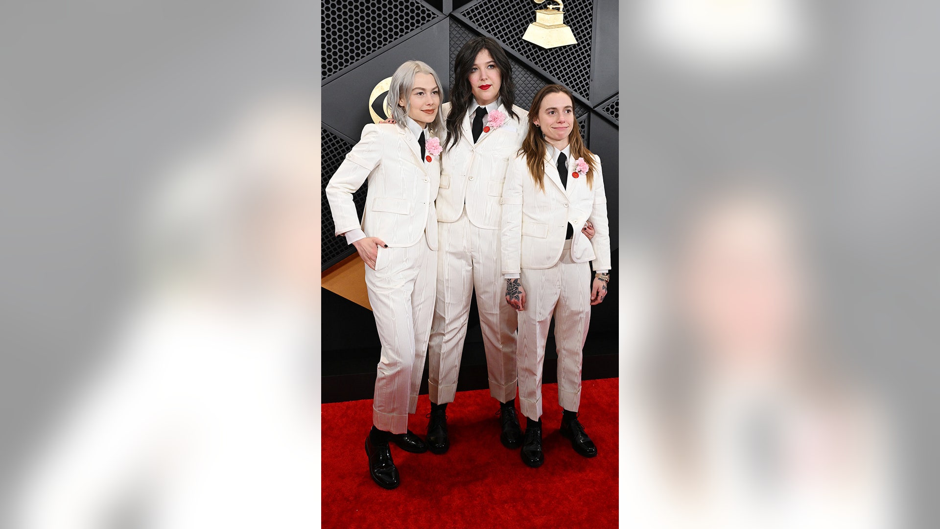 Phoebe Bridgers, Lucy Dacus and Julien Baker at the 66th Annual GRAMMY Awards