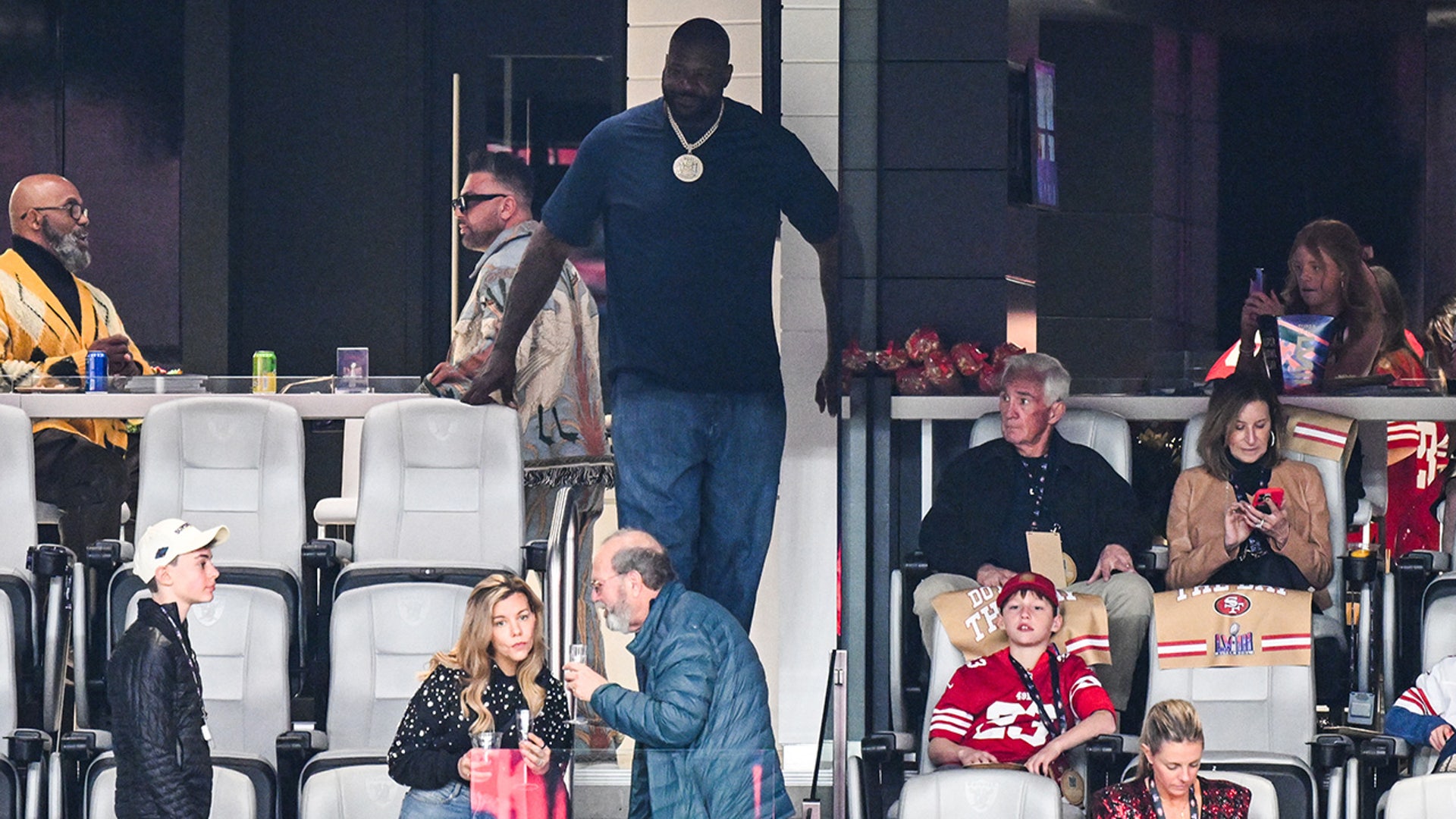 Shaquille O’Neal attends Super Bowl LVIII