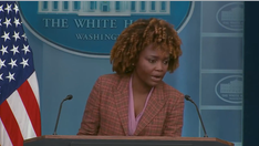 Asked for update on Biden promise to speak to press, KJP says 7 times she doesn't 'have anything' to share