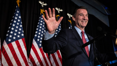 Pro-Palestinian protesters interrupt Democrat Tom Suozzi's victory speech after he wins congressional seat