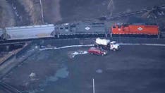 Train derails in Colorado, spills hundreds of gallons of diesel fuel